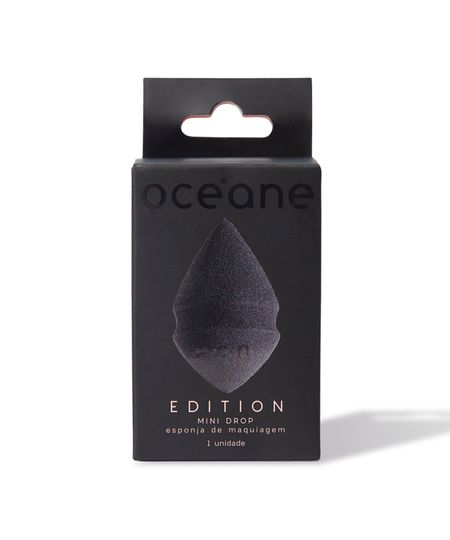 esponja de maquiagem mini drop océane preta UNICO esponja de maquiagem mini drop océane preta UNICO