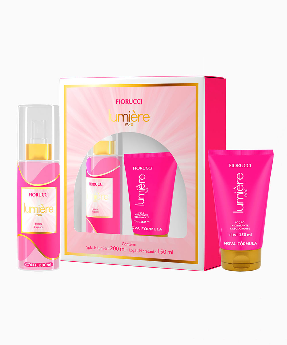 kit lumiere deo col splash 200ml e loção hidratante 150ml