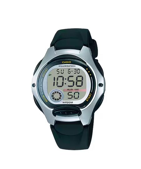 relógio casio digital LW-200-1AVDF preto UNICO