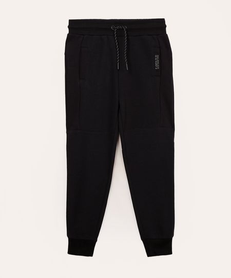 calça de moletom infantil azul marinho 4