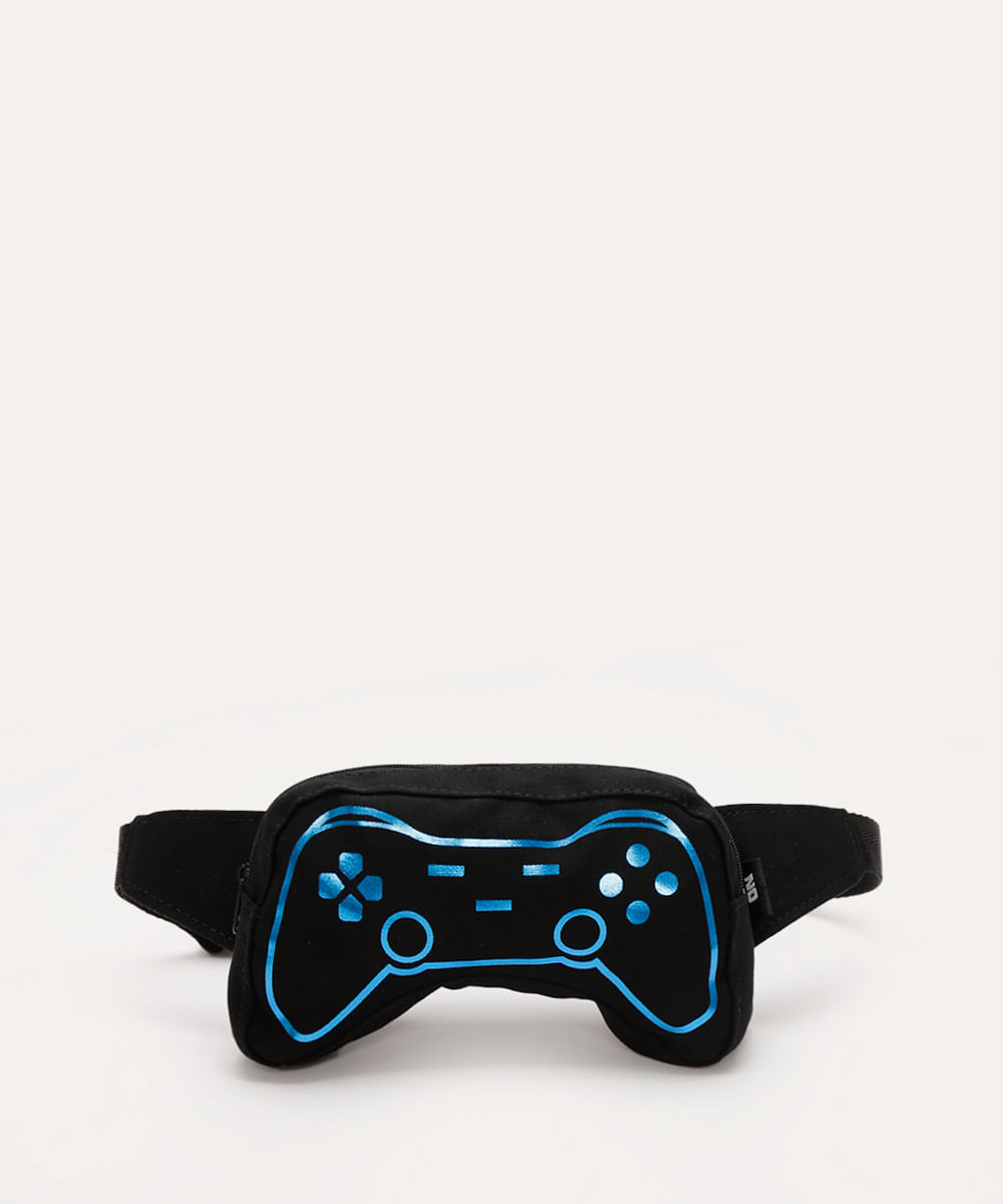 pochete infantil game preta