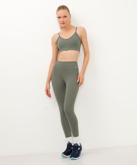 calça legging esportiva ace verde - verde militar P