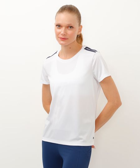 camiseta manga curta tiras esportiva ace off white P