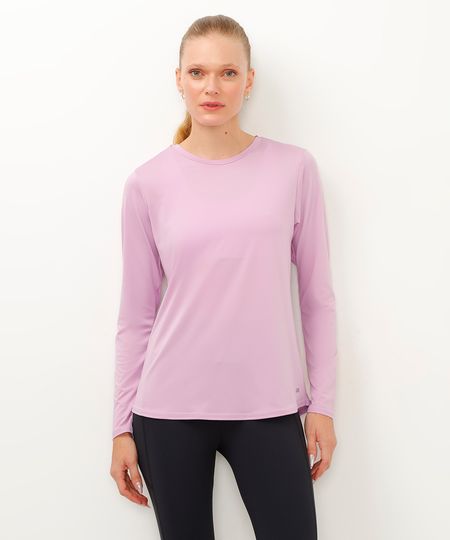 camiseta proteção uv esportiva ace lilás G