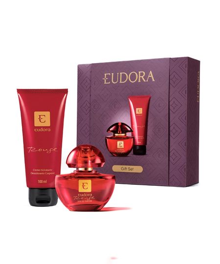 kit presente eudora rouge eau de parfum 35ml + creme hidratante corporal 100ml UNICO