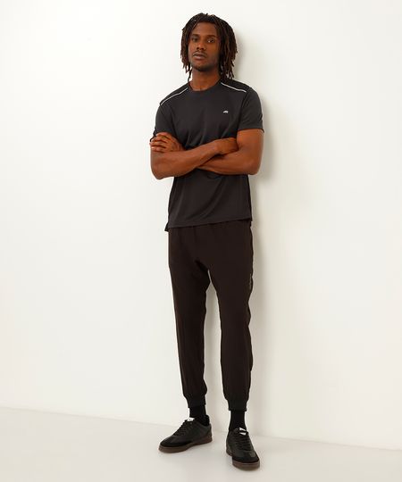 calça jogger com recortes esportiva ace preto P