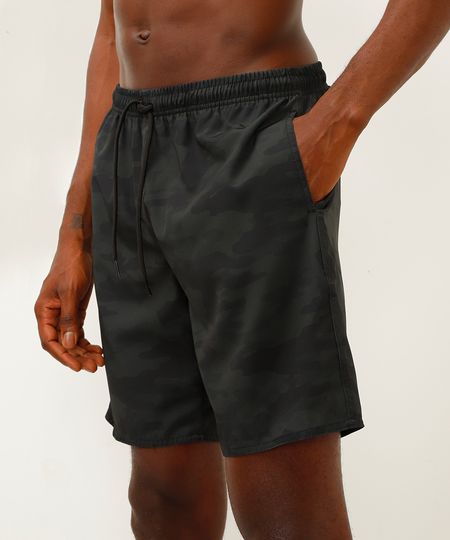 bermuda camuflada esportiva ace verde M