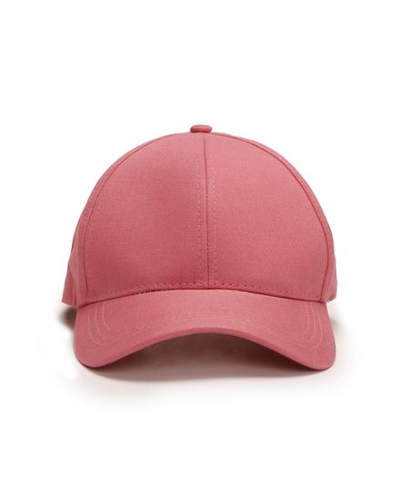 boné de sarja aba curva bege médio - rosa claro Único