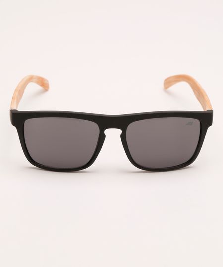 óculos de sol quadrado preto UNICO