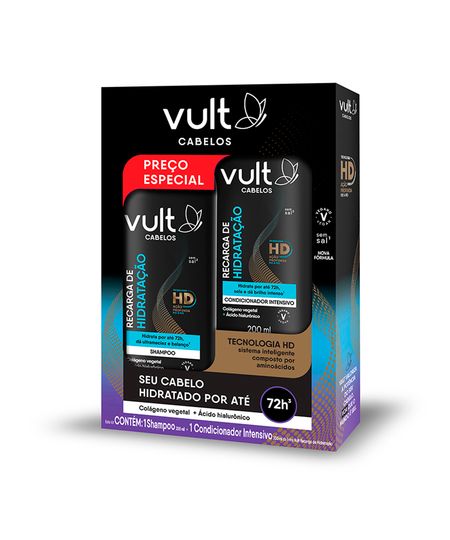 kit vult shampoo 200ml e condicionador 200ml recarga de hidratação UNICO kit vult shampoo 200ml e condicionador 200ml recarga de hidratação UNICO