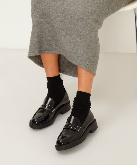 mocassim envernizado oneself preto 35 mocassim envernizado oneself preto 35