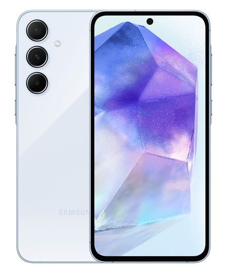 smartphone samsung galaxy a55 5g 256gb azul claro UNICO