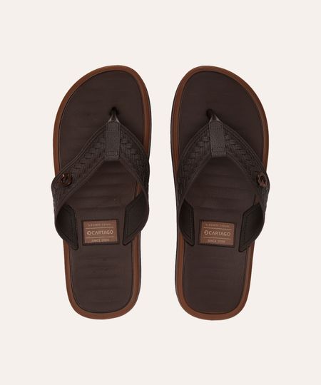 chinelo de dedo coimbra cartago marrom 39 chinelo de dedo coimbra cartago marrom 39