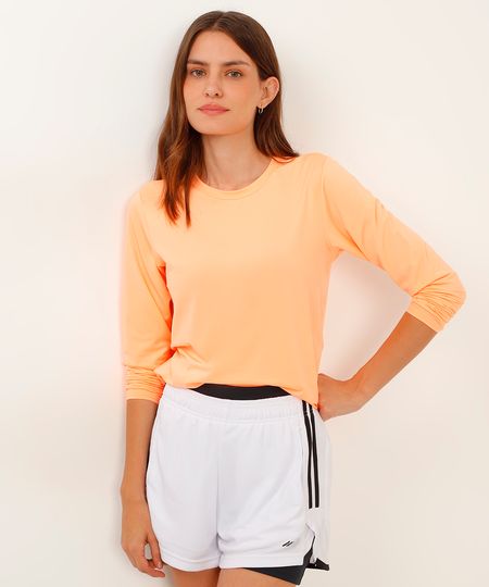 camiseta proteção uv esportiva ace laranja P