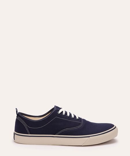 tênis casual com pesponto oneself azul 42