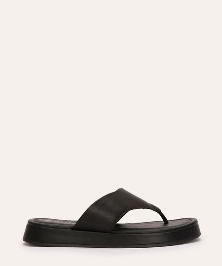 rasteirinha flatform de dedo via uno preto 34
