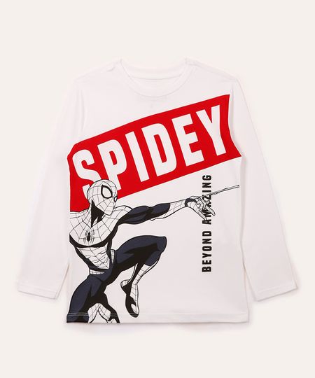 camiseta de algodão infantil homem aranha branca 10 camiseta de algodão infantil homem aranha branca 10