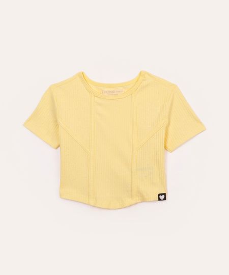 top infantil cropped corset manga curta amarelo 10