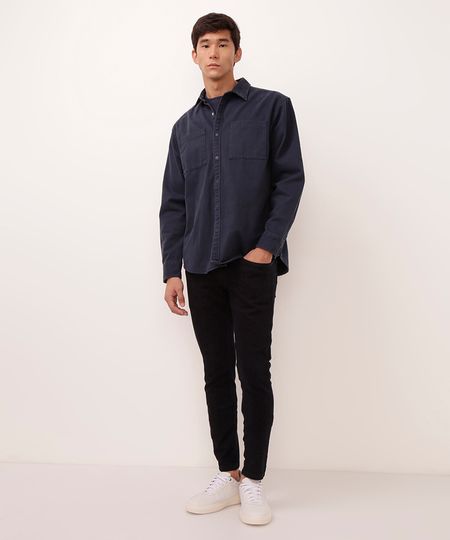 calça jeans slim comfort cintura média azul escuro 36 calça jeans slim comfort cintura média azul escuro 36