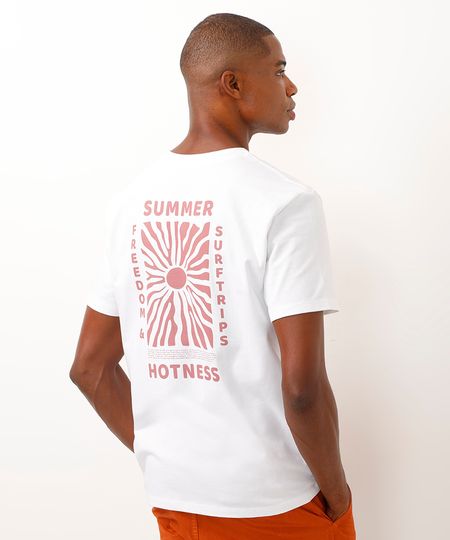 camiseta moletinho summer off white P
