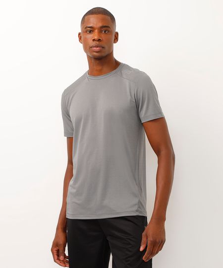 camiseta básica esportiva ace cinza M