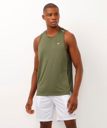 regata com recortes e refletivos esportiva ace verde M