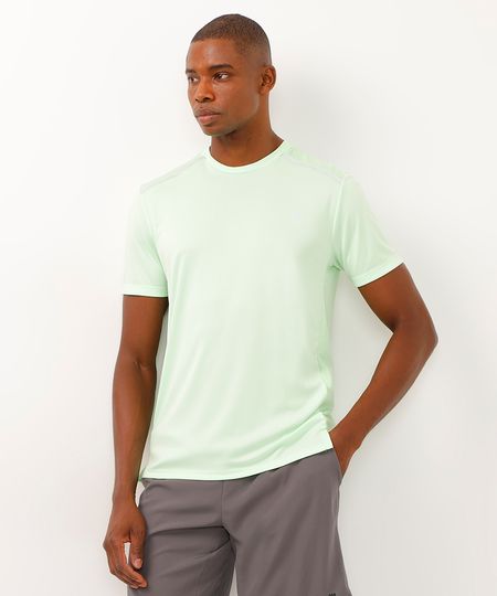 camiseta com recortes e refletivos manga curta esportiva ace verde P
