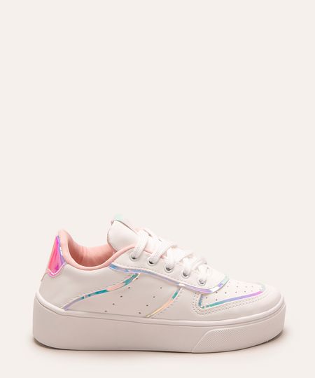 tênis infantil cano baixo casual ace branco 31