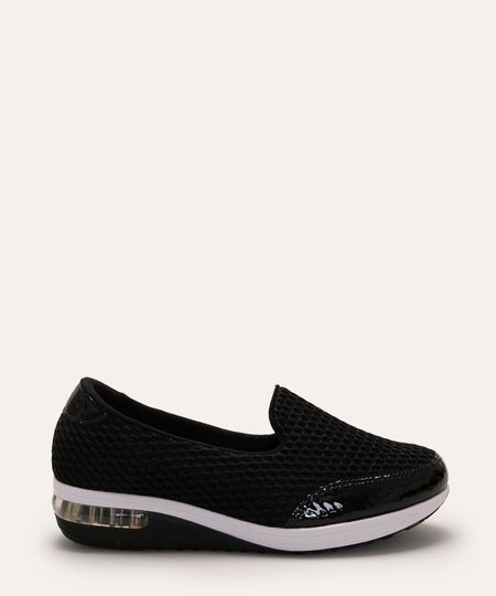 Tênis Feminino Modare Ultra Conforto com Recortes Preto 34