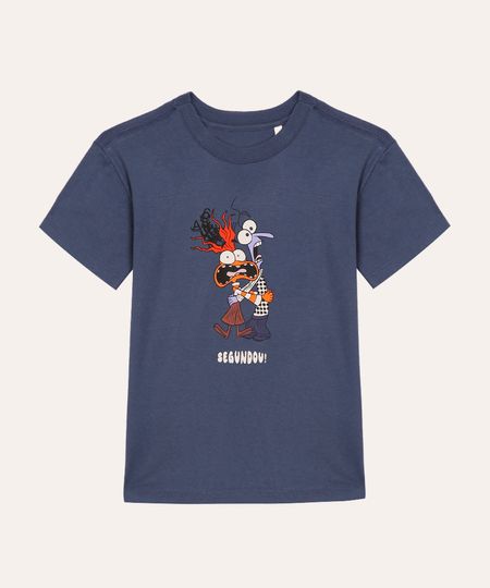 camiseta de algodão infantil divertida mente azul 12