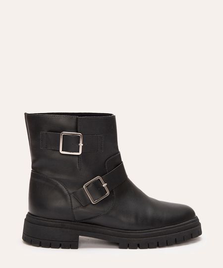 bota biker com fivela oneself preto 34