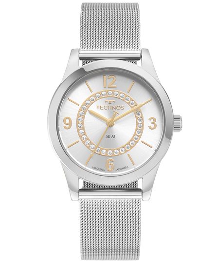 relógio analógico technos 2036MSU prateado UNICO relógio analógico technos 2036MSU prateado UNICO