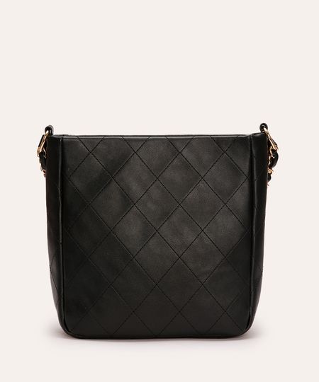 bolsa shoulder matelassê com corrente preta UNICO