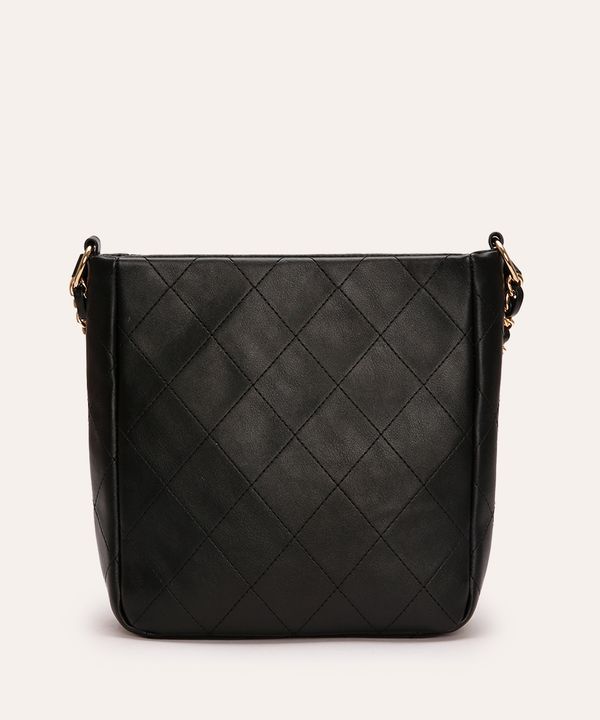 bolsa shoulder matelassê com corrente preta UNICO