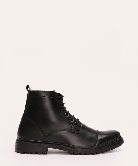 bota coturno com cadarço oneself preto 40