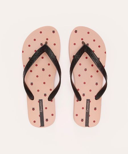 chinelo ipanema happy poá rosa 35