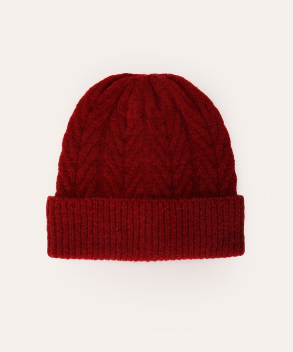 gorro de tricot texturizado vinho UNICO