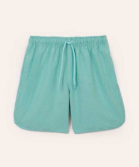 bermuda boardshort infantil lisa verde 8