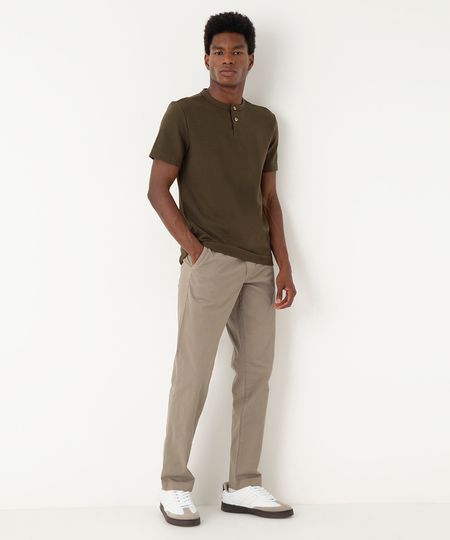 calça de sarja slim com bolsos preta - cinza 38