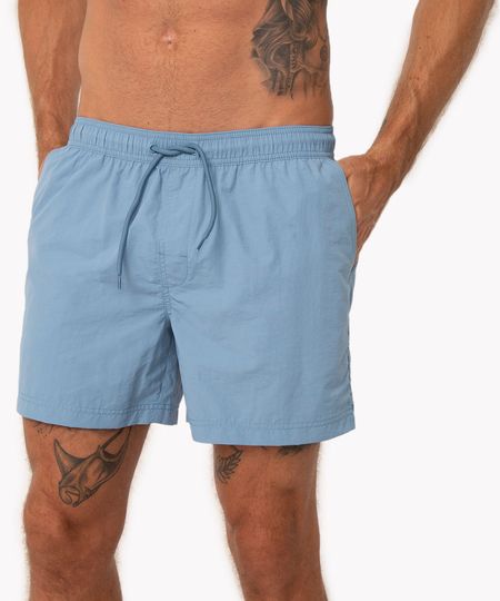 short curto com cordão azul M