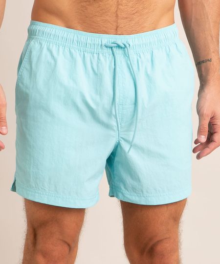 short curto com cordão azul P