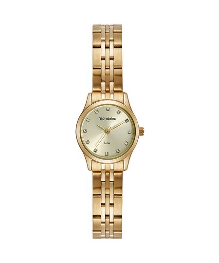relógio mondaine 99630gpmvde2kk analógico dourado UNICO