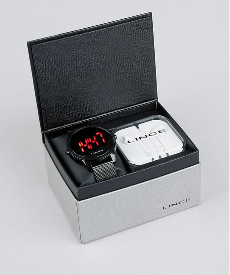 Kit-de-Relogio-Digital-Lince-Masculino---Fone-de-Ouvido---MDN4586L-KD76PXPX-Preto-9396615-Preto_1