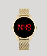 Kit-de-Relogio-Digital-Lince-Masculino---Fone-de-Ouvido---MDG4586L-KD74PXKX-Dourado-9396609-Dourado_3