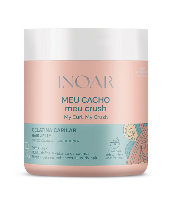 gelatina ativadora de cachos inoar meu cacho meu crush 500g 500 G