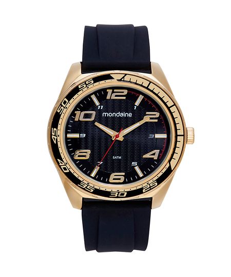 relógio mondaine 32654gpmvdi1kf analógico dourado UNICO