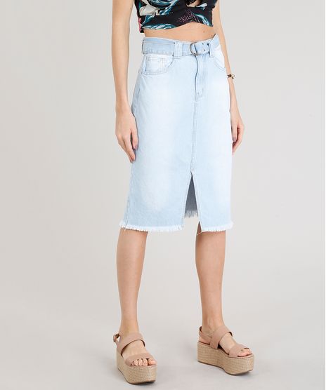 Saia-Jeans-Feminina-Midi-com-Cinto-Delave-9358418-Delave_1