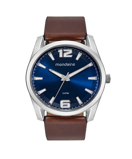 relógio mondaine 76787g0mvnh2kt analógico prateado UNICO