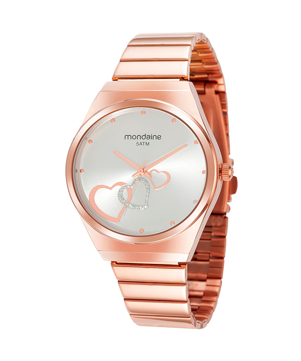 relógio mondaine 32398lpmkre3k1 analógico rosê