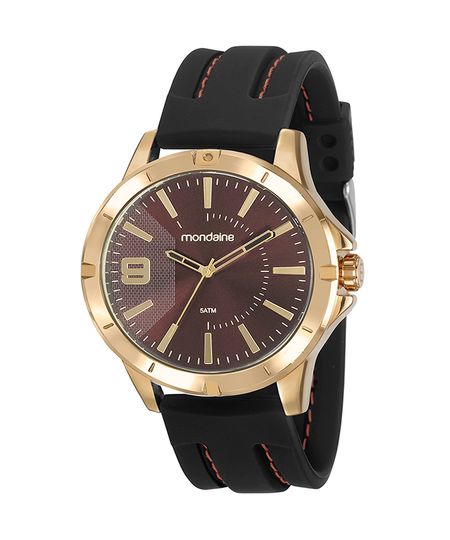 relógio mondaine 99376gpmvdi2kf analógico dourado UNICO